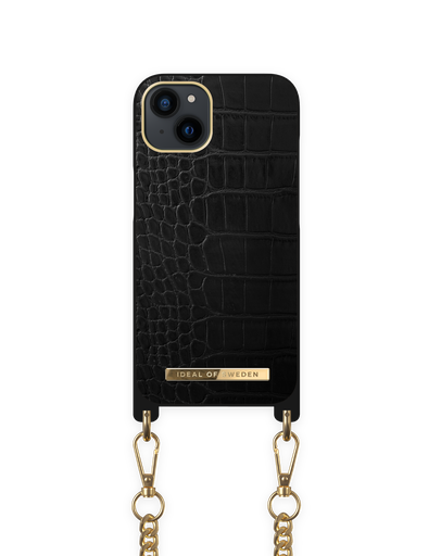 [IDNCSS20-I2161-207] iDeal of Sweden Atelier Necklace iPhone 13 (Jet Black Croco)